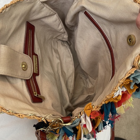 Sam Edelman Handbag Removable Leather Strap Used Twice Unique/ Statement Bag - Picture 5 of 6